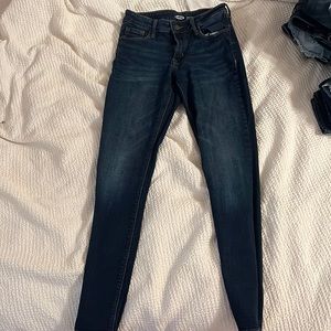 Old navy very skinny dark jeans size 0